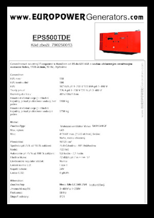 Dizelski generatori Europower EPS500TDE (MA)