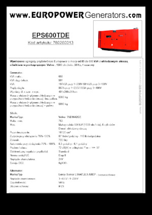 Dizelski generatori Europower EPS600TDE (LS)