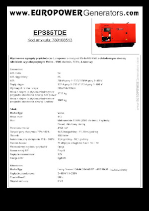Dizelski generatori Europower EPS85TDE (LS)