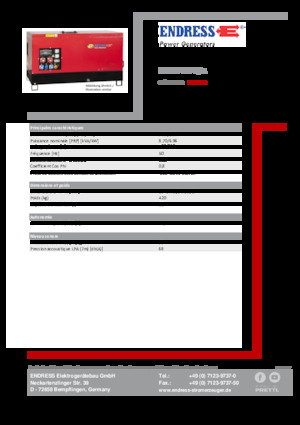 Dizelski generatori Endress ESE 10 YW-B/A 