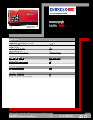 Dizelski generatori Endress ESE 10 YW-B/A 