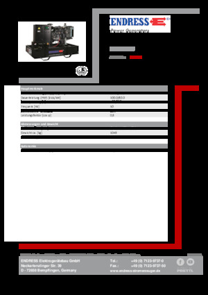 Dizelski generatori Endress ESE 110 IW
