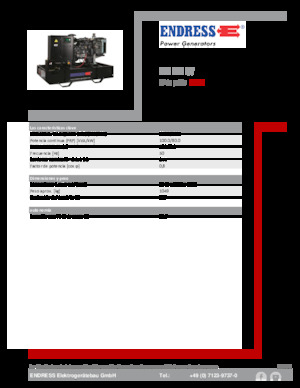 Dizelski generatori Endress ESE 110 IW