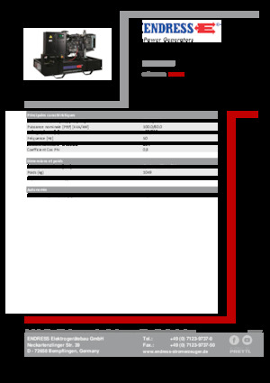 Dizelski generatori Endress ESE 110 IW