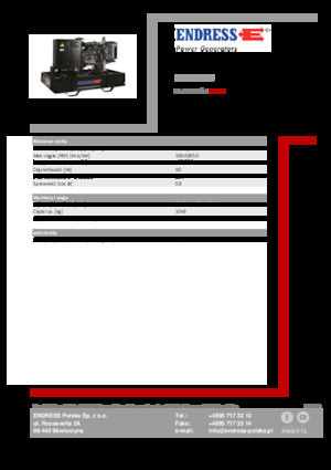 Dizelski generatori Endress ESE 110 IW