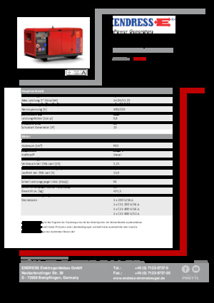 Dizelski generatori Endress ESE 1306 DYS-GT ES ISO DI