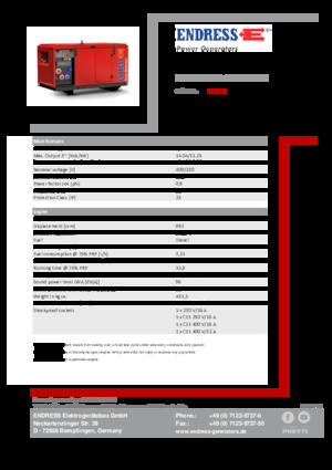 Dizelski generatori Endress ESE 1306 DYS-GT ES ISO DI