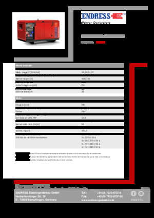 Dizelski generatori Endress ESE 1306 DYS-GT ES ISO DI