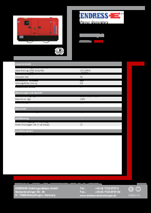 Dizelski generatori Endress ESE 135 IW/AS
