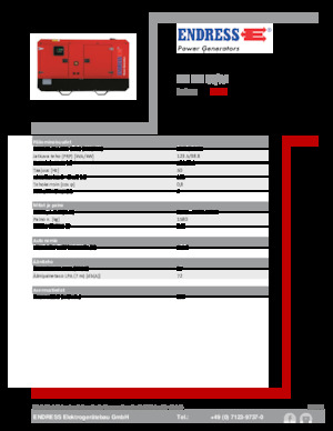 Dizelski generatori Endress ESE 135 IW/AS