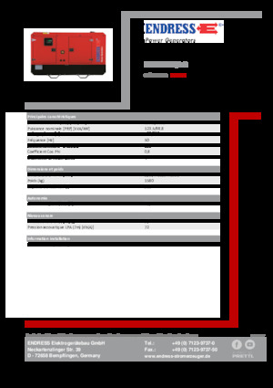 Dizelski generatori Endress ESE 135 IW/AS