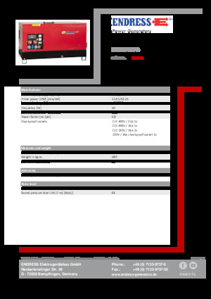 Dizelski generatori Endress ESE 15 YW-B