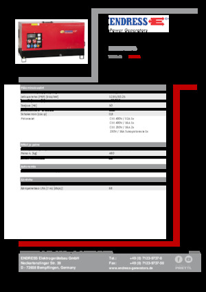 Dizelski generatori Endress ESE 15 YW-B