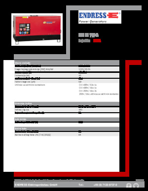 Dizelski generatori Endress ESE 15 YW-B