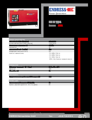 Dizelski generatori Endress ESE 15 YW-B