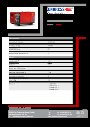 Dizelski generatori Endress ESE 1606 DYS-GT ES ISO DI