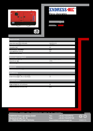 Dizelski generatori Endress ESE 175 IW/AS