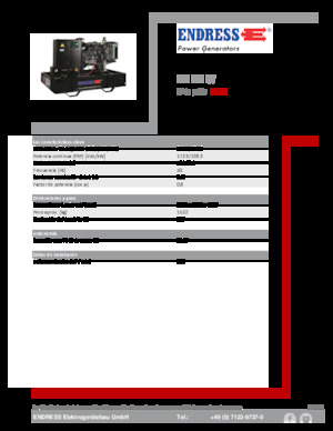 Dizelski generatori Endress ESE 190 IW
