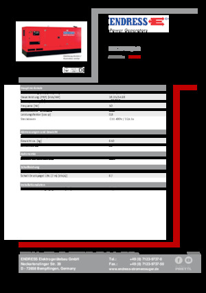 Dizelski generatori Endress ESE 20 YW/AS 