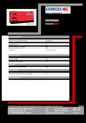 Dizelski generatori Endress ESE 20 YW/AS 