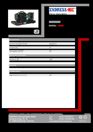 Dizelski generatori Endress ESE 330 IW