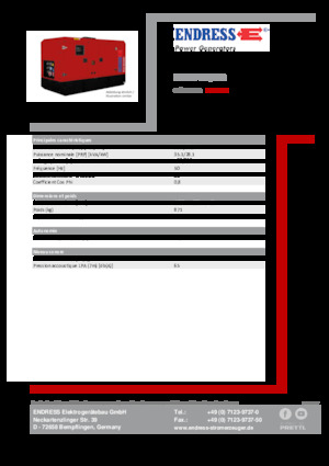 Dizelski generatori Endress ESE 35 YW/MS