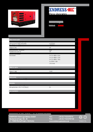 Dizelski generatori Endress ESE 45 YW/RS