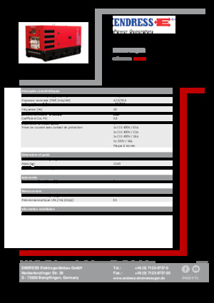 Dizelski generatori Endress ESE 45 YW/RS