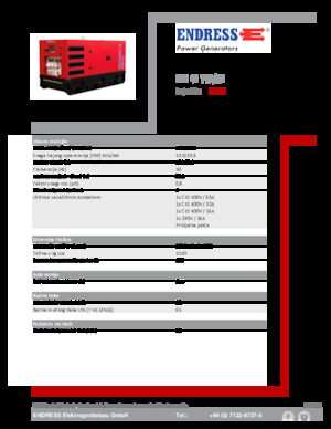 Dizelski generatori Endress ESE 45 YW/RS