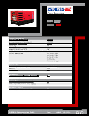 Dizelski generatori Endress ESE 45 YW/RS