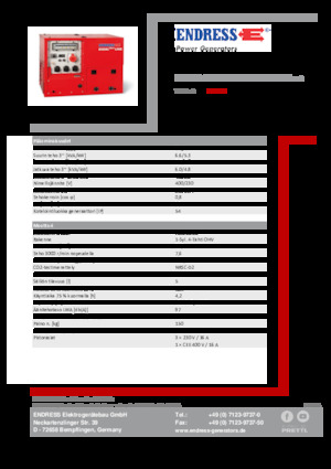 Benzinski generatori struje Endress ESE 608 DHG ES DI ISO Duplex Silent