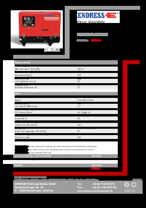Benzinski generatori struje Endress ESE 608 YS-GT ES DI