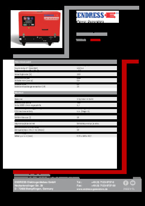 Benzinski generatori struje Endress ESE 608 YS-GT ES DI