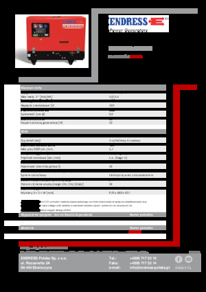 Benzinski generatori struje Endress ESE 608 YS-GT ES DI