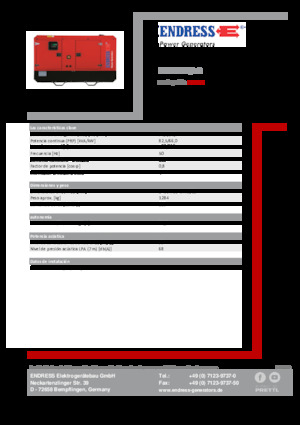 Dizelski generatori Endress ESE 90 IW/AS