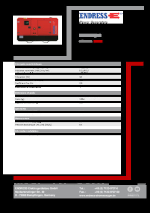 Dizelski generatori Endress ESE 90 IW/AS