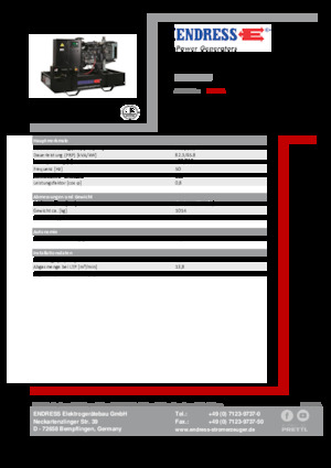 Dizelski generatori Endress ESE 90 PW 