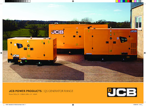 Dizelski generatori JCB G33QS