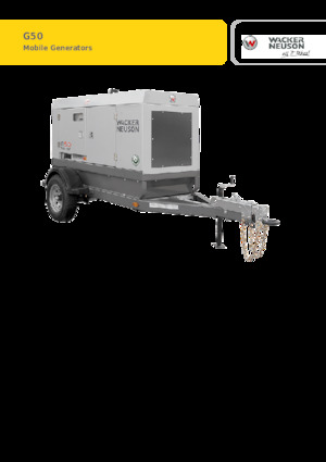 Dizelski generatori Wacker Neuson G50