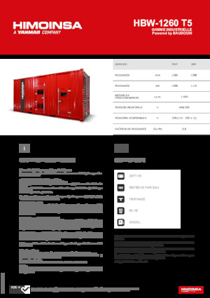 Dizelski generatori HIMOINSA HBW-1260 T5