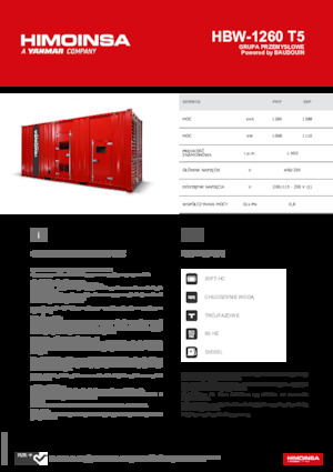 Dizelski generatori HIMOINSA HBW-1260 T5