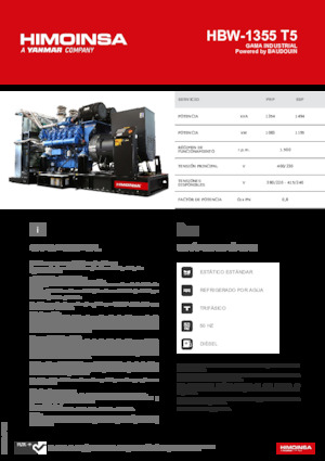 Dizelski generatori HIMOINSA HBW-1355 T5