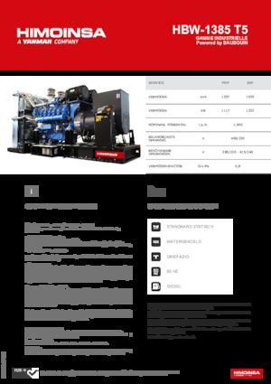 Dizelski generatori HIMOINSA HBW-1385 T5