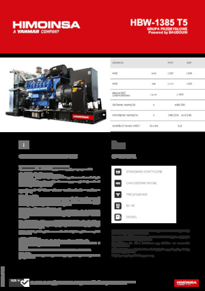 Dizelski generatori HIMOINSA HBW-1385 T5