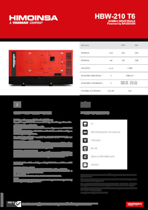 Dizelski generatori HIMOINSA HBW-210 T6