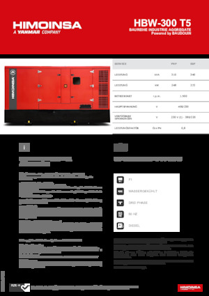 Dizelski generatori HIMOINSA HBW-300 T5