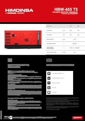 Dizelski generatori HIMOINSA HBW-455 T5