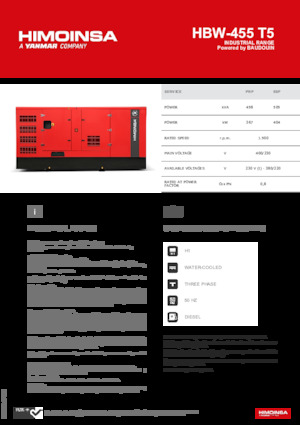 Dizelski generatori HIMOINSA HBW-455 T5