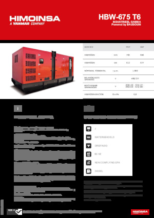 Dizelski generatori HIMOINSA HBW-675 T6