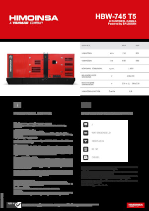 Dizelski generatori HIMOINSA HBW-745 T5